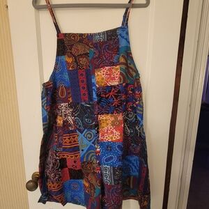 Colorful Patchwork Boho Romper